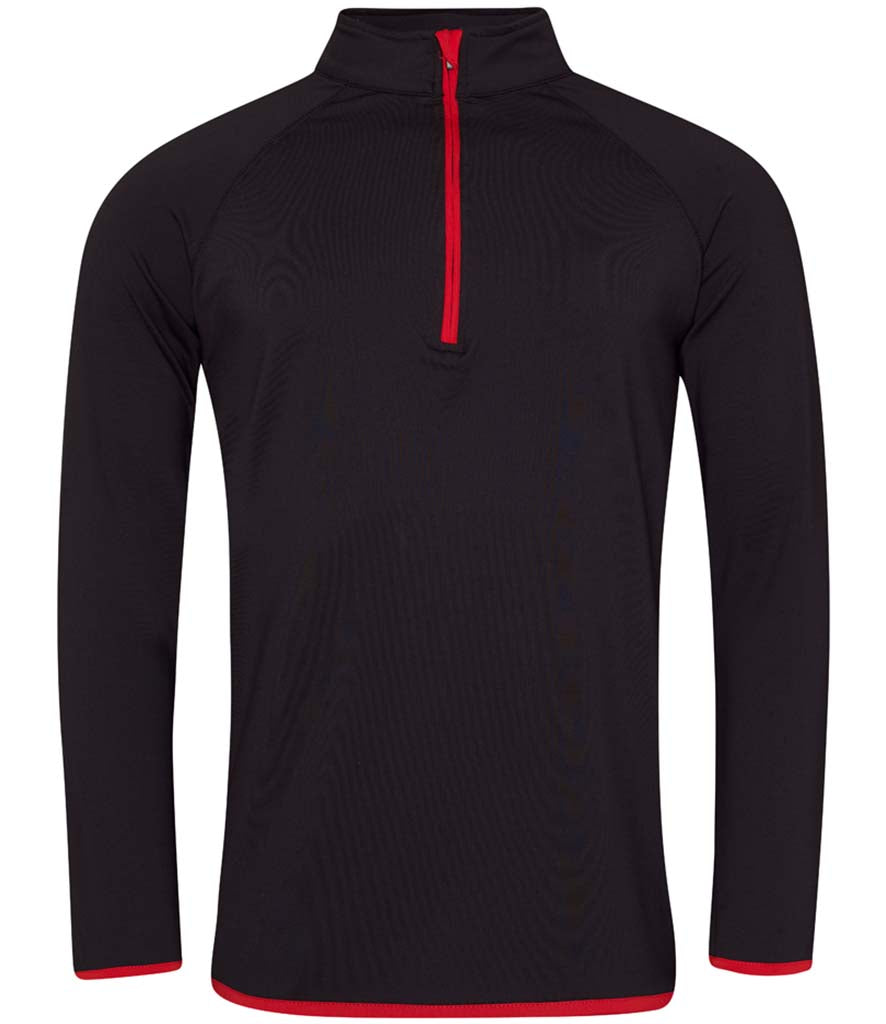 AWDis Mens Cool Half Zip Sweat Top- Chippenham