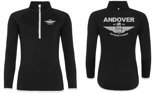 AWDis Ladies Cool Half Zip Sweat Top- Andover