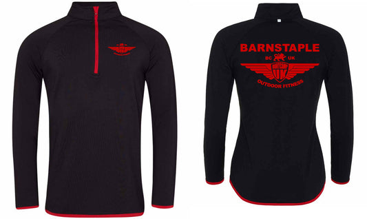 AWDis Mens Cool Half Zip Sweat Top- Barnstaple