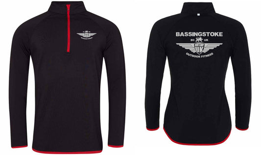 AWDis Mens Cool Half Zip Sweat Top- Basingstoke
