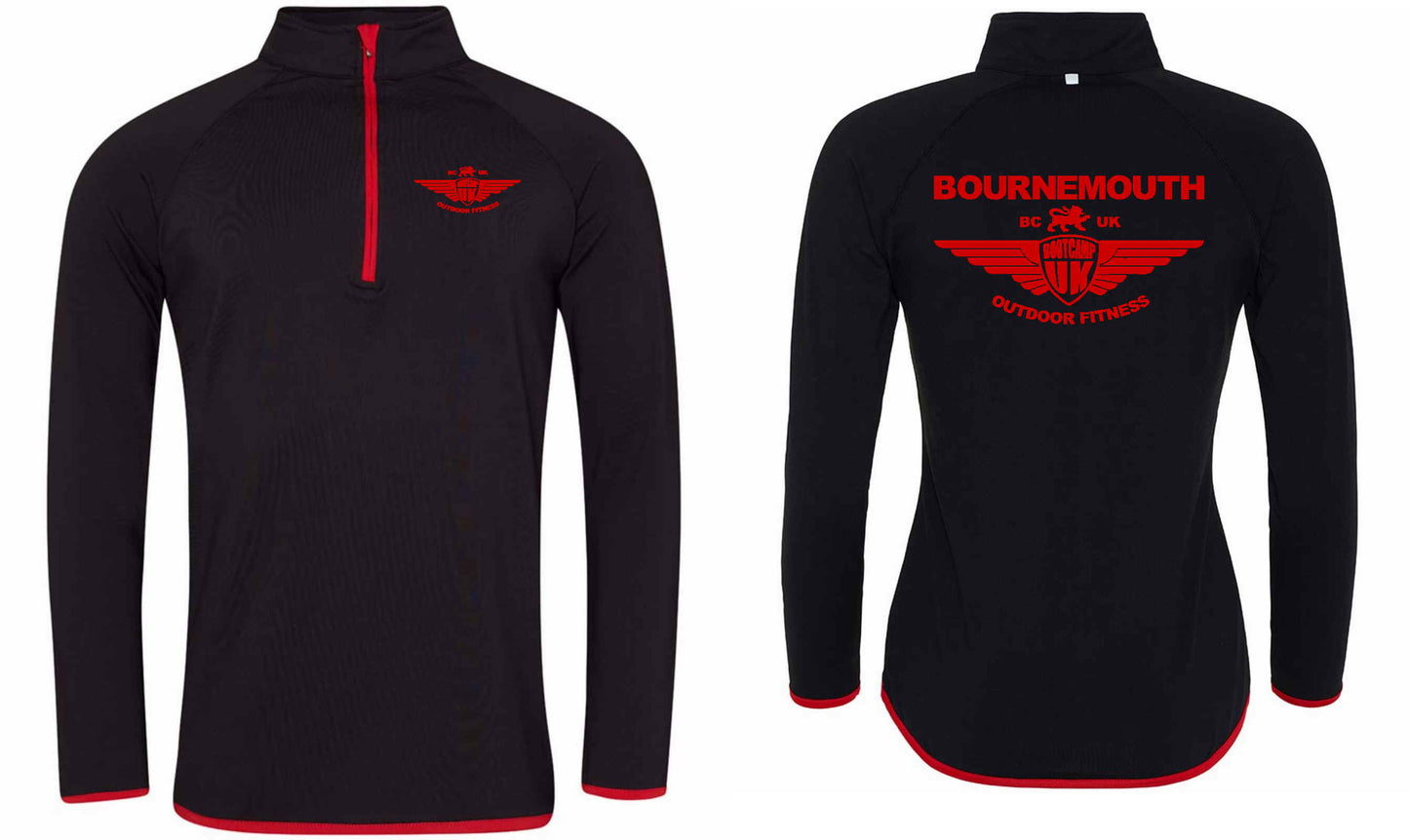 AWDis Mens Cool Half Zip Sweat Top- Bournemouth