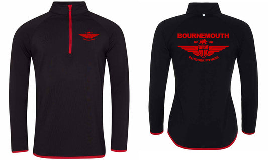 AWDis Mens Cool Half Zip Sweat Top- Bournemouth