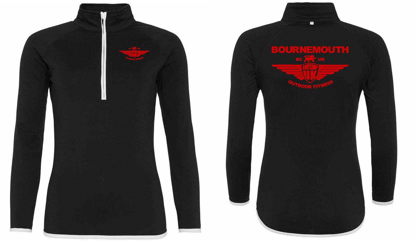 AWDis Ladies Cool Half Zip Sweat Top- Bournemouth