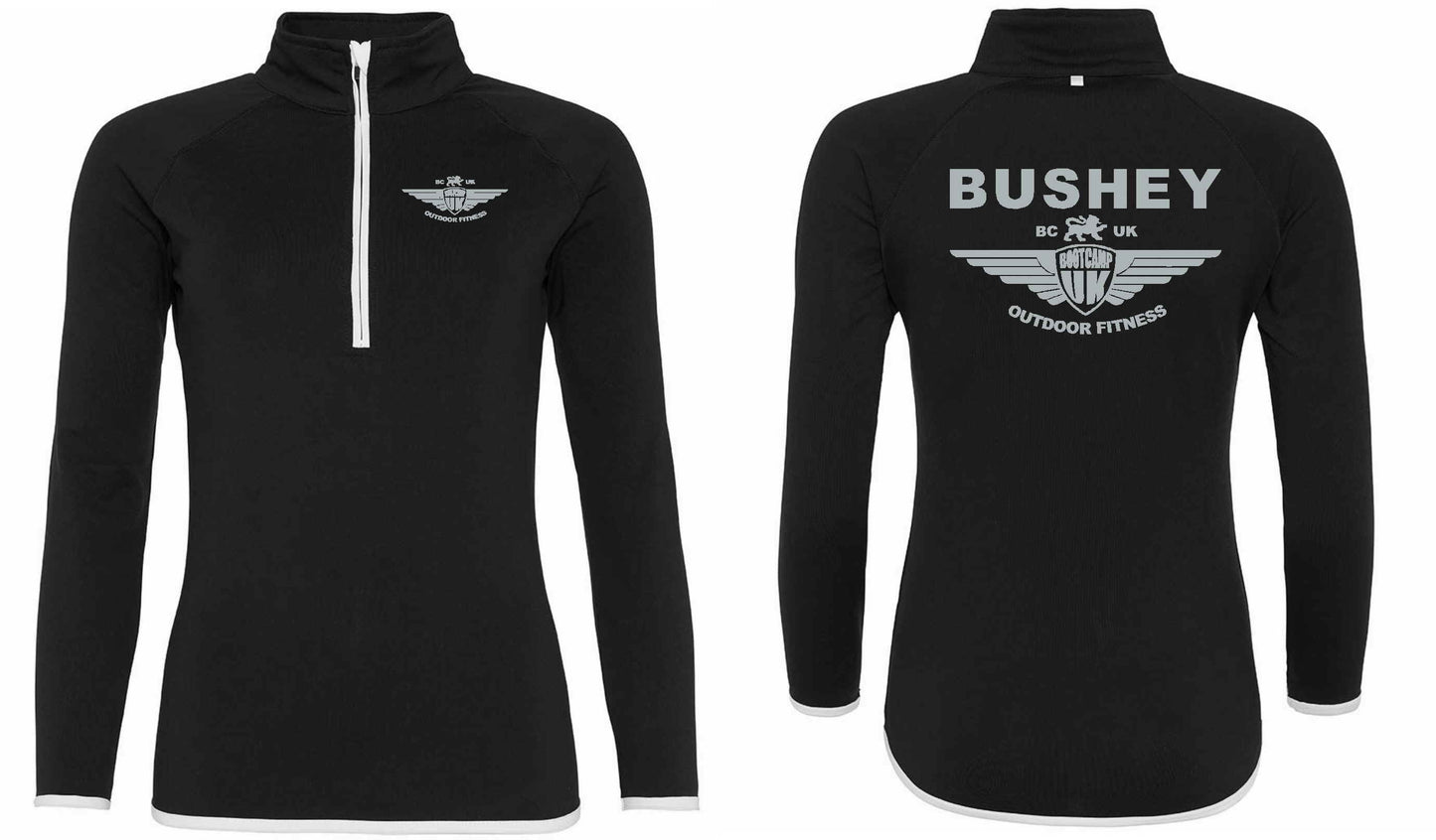 AWDis Mens Cool Half Zip Sweat Top- Bushey