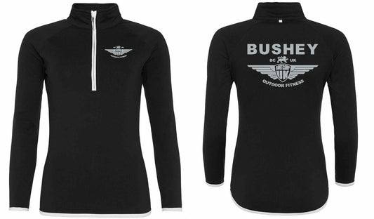 AWDis Ladies Cool Half Zip Sweat Top- Bushey