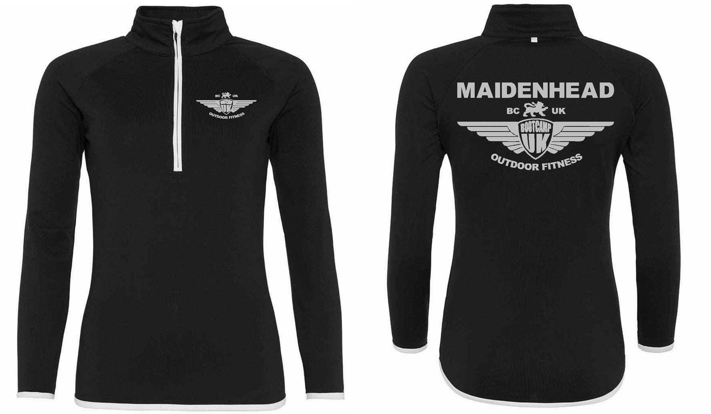 AWDis Ladies Cool Half Zip Sweat Top- Maidenhead