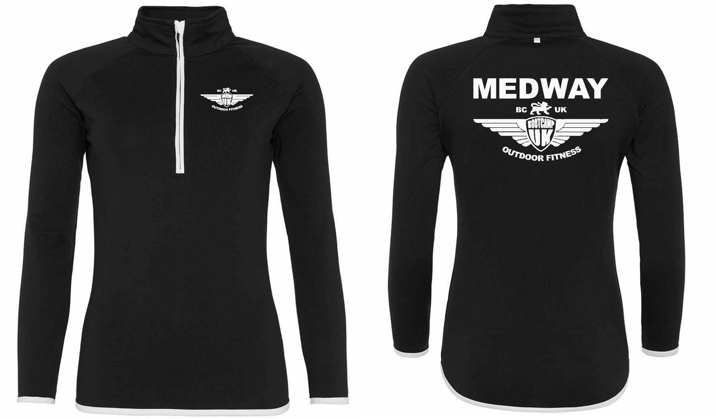 AWDis Mens Cool Half Zip Sweat Top- Medway