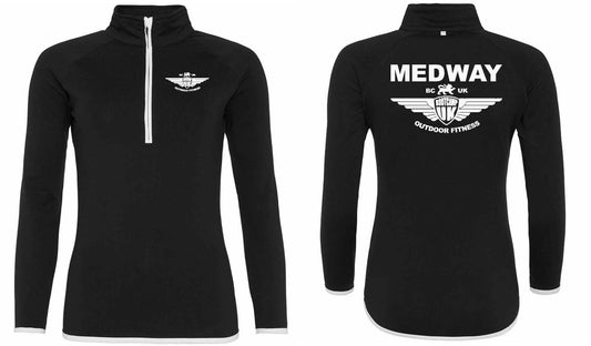 AWDis Ladies Cool Half Zip Sweat Top- Medway