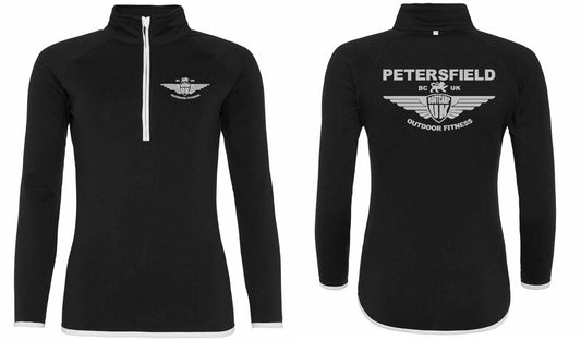 AWDis Ladies Cool Half Zip Sweat Top- Petersfield
