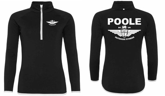 AWDis Ladies Cool Half Zip Sweat Top- Poole