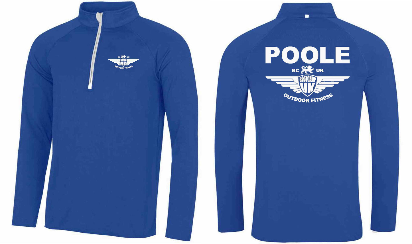 AWDis Mens Cool Half Zip Sweat Top- Poole