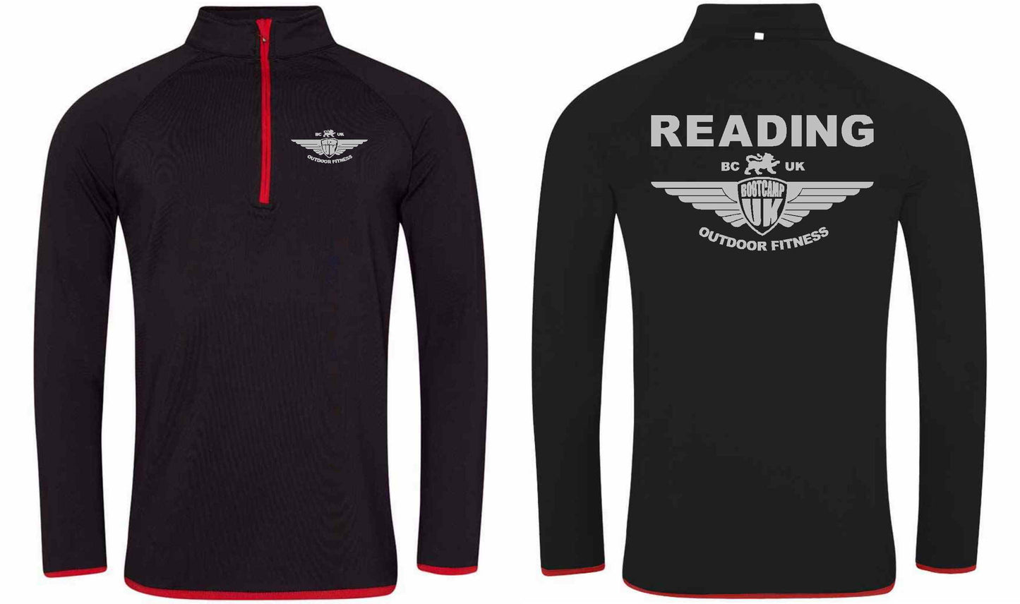 AWDis Mens Cool Half Zip Sweat Top- Reading
