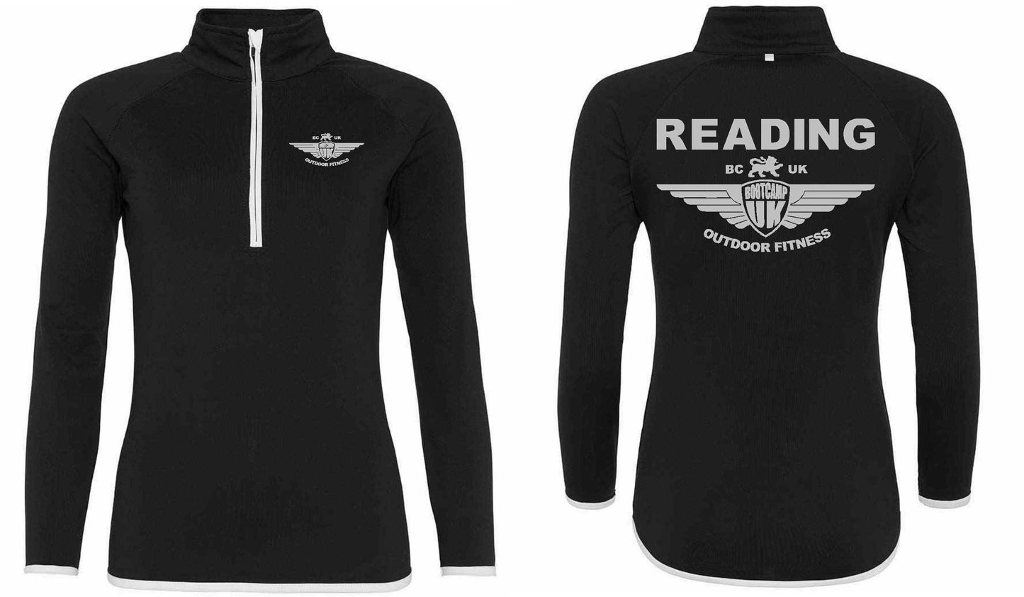 AWDis Ladies Cool Half Zip Sweat Top- Reading