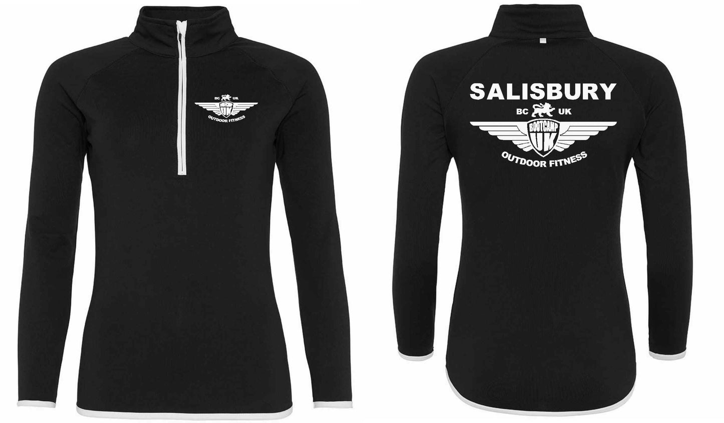 AWDis Mens Cool Half Zip Sweat Top- Salisbury