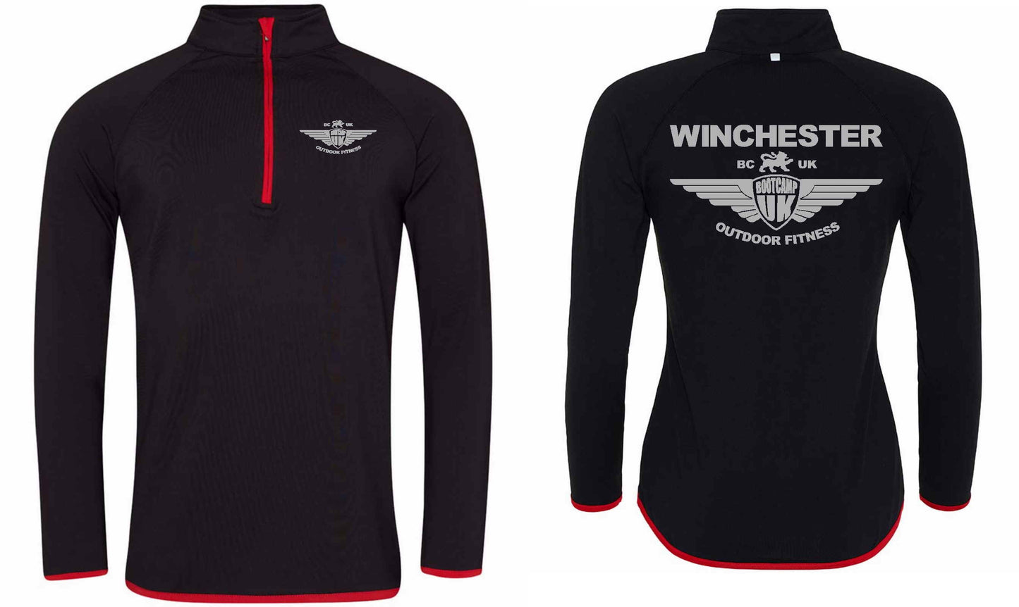 AWDis Mens Cool Half Zip Sweat Top- Winchester