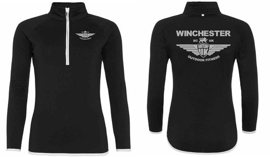 AWDis Ladies Cool Half Zip Sweat Top- Winchester