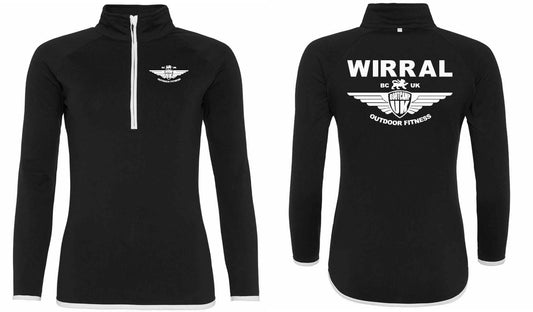 AWDis Ladies Cool Half Zip Sweat Top- Wirral