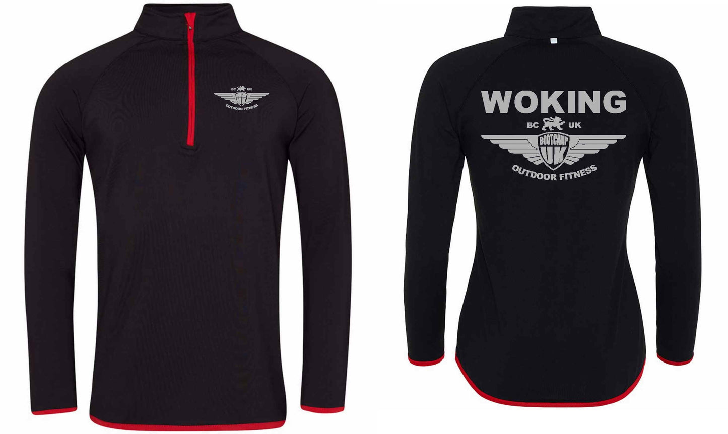 AWDis Mens Cool Half Zip Sweat Top- Woking