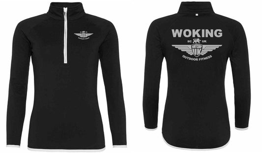 AWDis Ladies Cool Half Zip Sweat Top- Woking