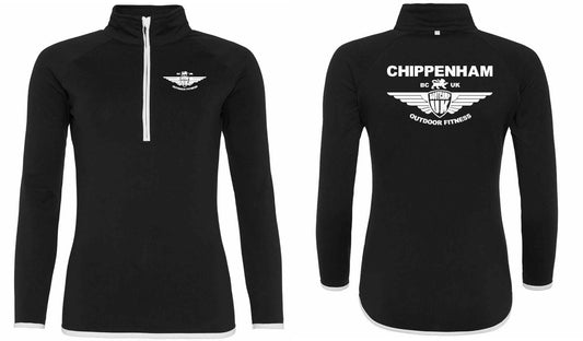 AWDis Ladies Cool Half Zip Sweat Top- Chippenham