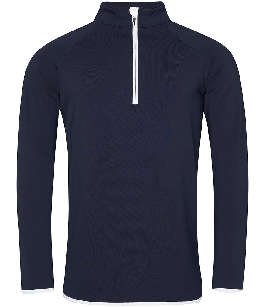 AWDis Mens Cool Half Zip Sweat Top- Bognor Regis