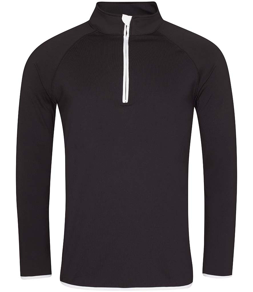AWDis Mens Cool Half Zip Sweat Top- Bognor Regis