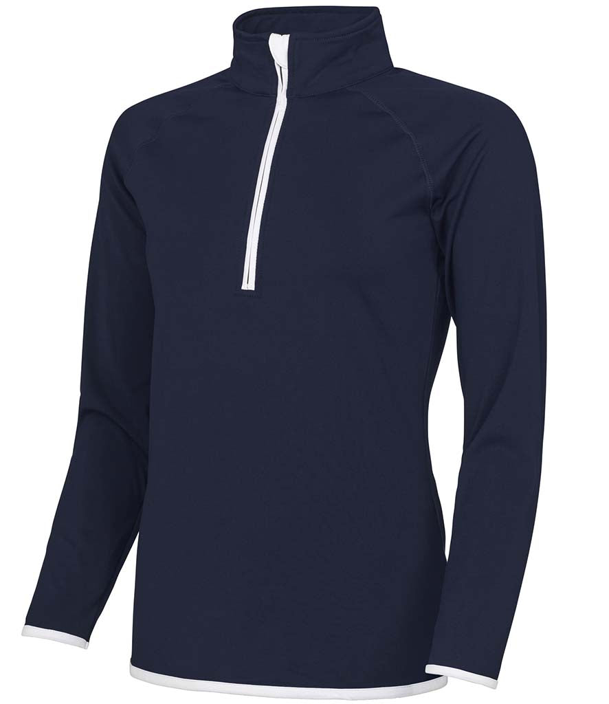 AWDis Ladies Cool Half Zip Sweat Top- Gravesend