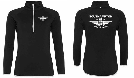 AWDis Ladies Cool Half Zip Sweat Top- Southampton