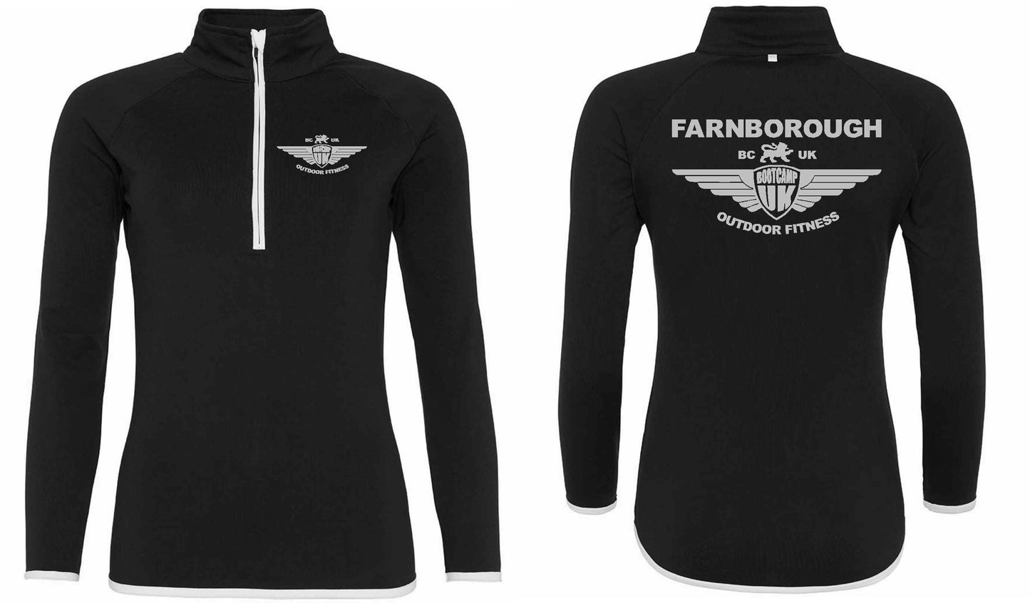 AWDis Ladies Cool Half Zip Sweat Top- Farnborough