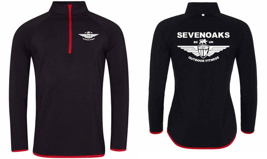 AWDis Mens Cool Half Zip Sweat Top- Sevenoaks