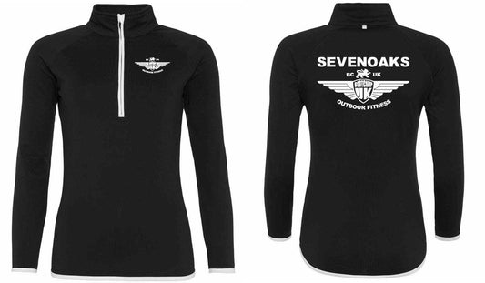 AWDis Ladies Cool Half Zip Sweat Top- Sevenoaks